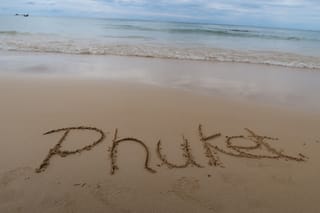 Versteckter Strand im Norden Phukets